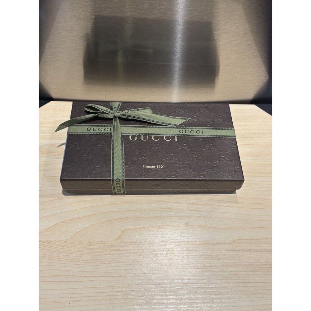 Authentic HOT Red GUCCI Guccissima Leather Zipper Wallet W/ COA Box Fits IPhone - Picture 2 of 16